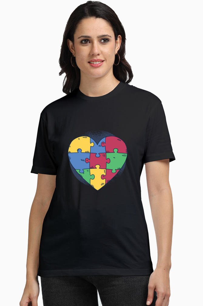 Autism Heart Puzzle Supima T-Shirt