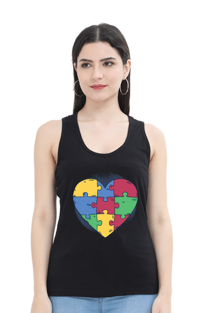 Autism Heart Puzzle Tank Top