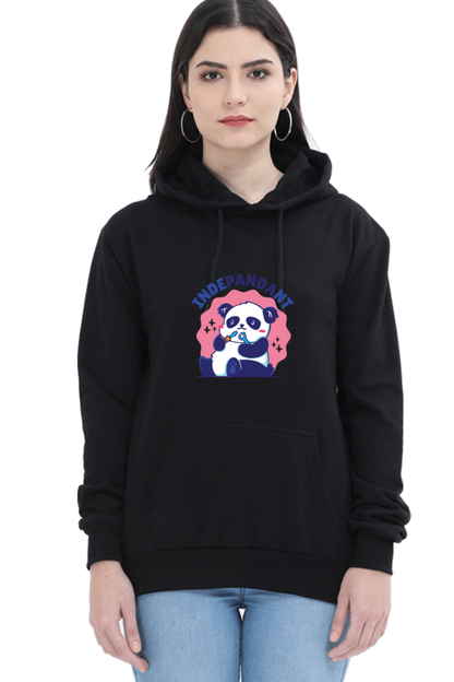 Indepandant Panda Hooded Sweat Shirt