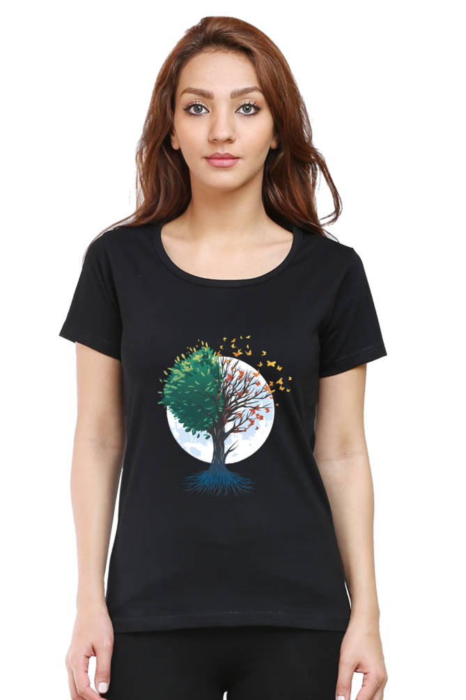 Tree Of Butterflies Autumn T-Shirt