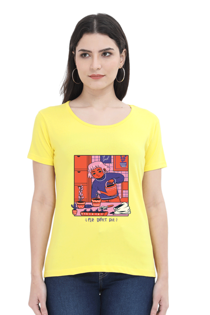 Girl Watering Plant T-Shirt