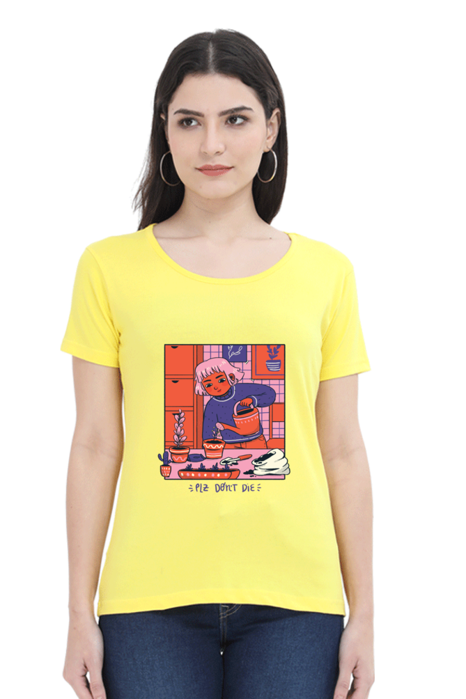 Girl Watering Plant T-Shirt
