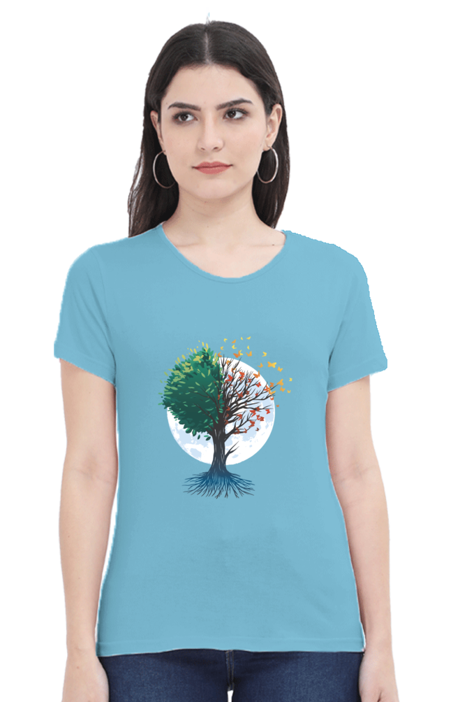 Tree Of Butterflies Autumn T-Shirt