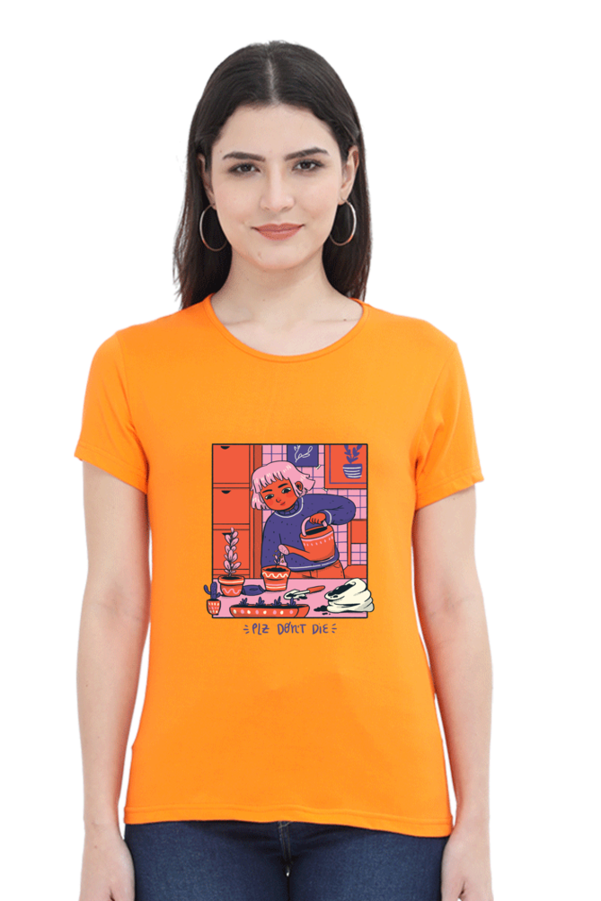 Girl Watering Plant T-Shirt
