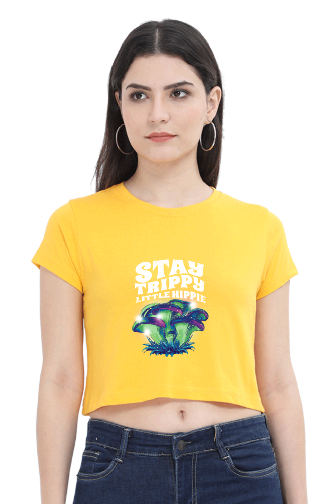 Magic Mushrooms Fantasy Crop Top