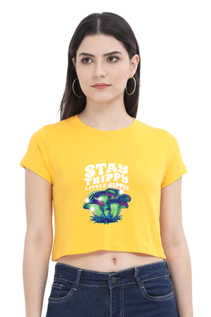 Magic Mushrooms Fantasy Crop Top