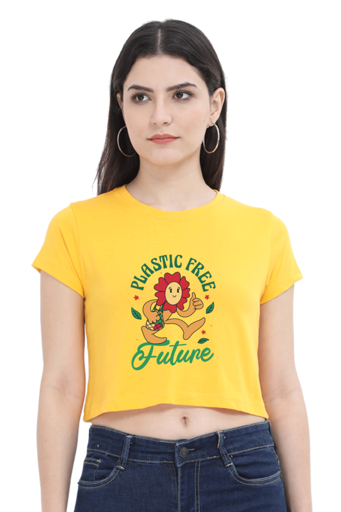 Plastic Free Flower Crop Top