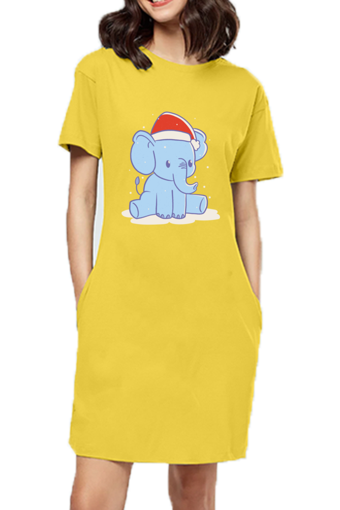 Elephant Hat T-Shirt Dress