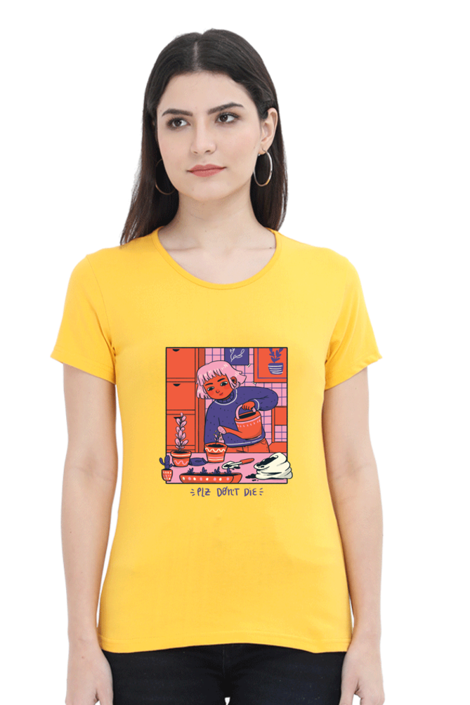 Girl Watering Plant T-Shirt
