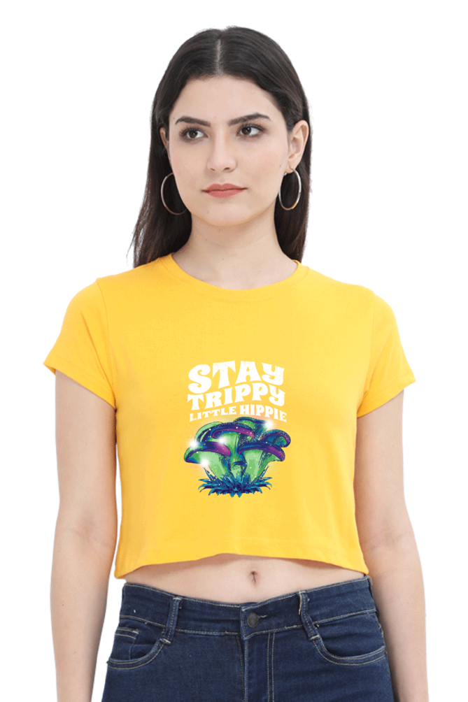 Magic Mushrooms Fantasy Crop Top