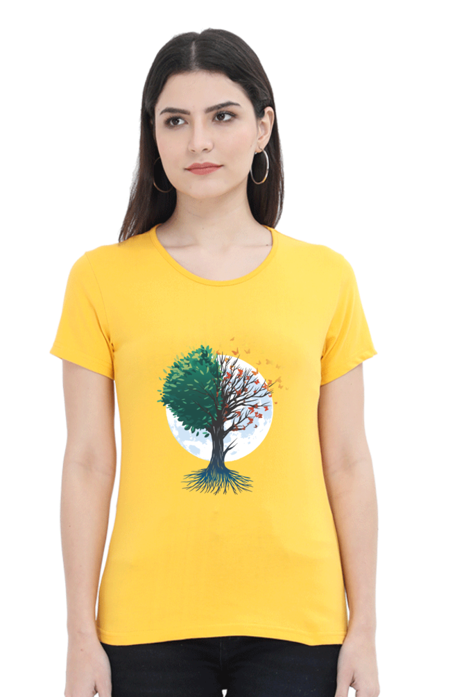 Tree Of Butterflies Autumn T-Shirt