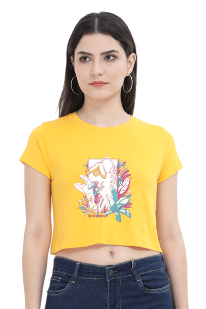Small Fairy With Flowers Crop Top
