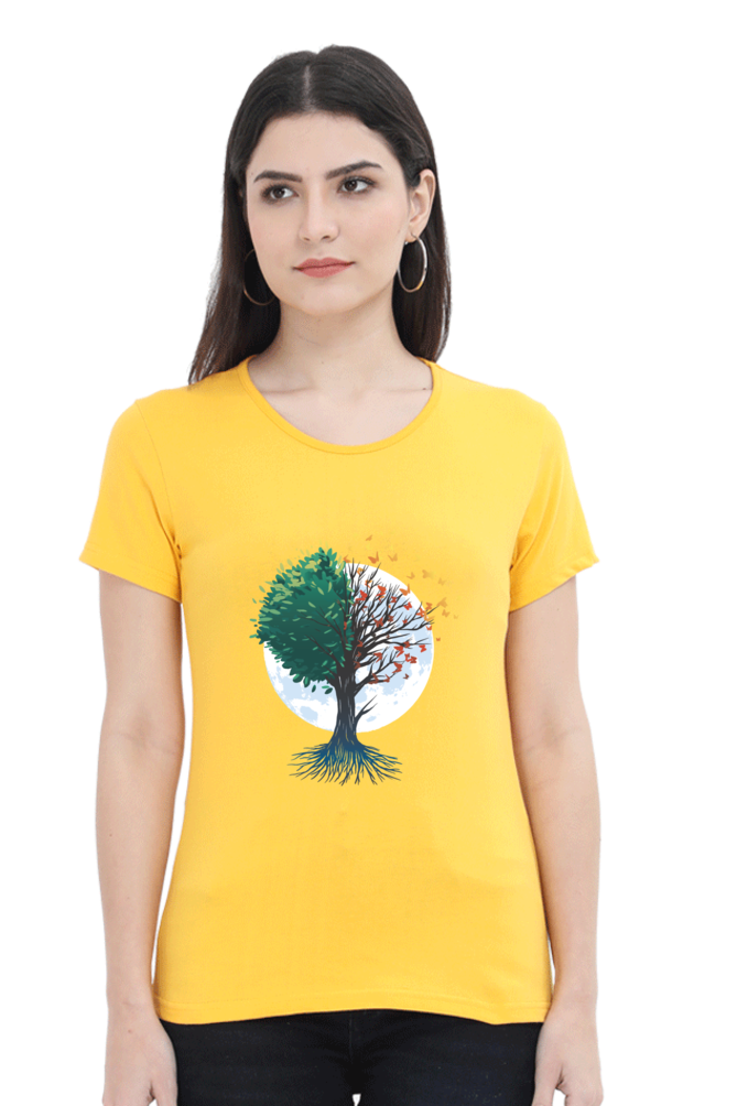 Tree Of Butterflies Autumn T-Shirt