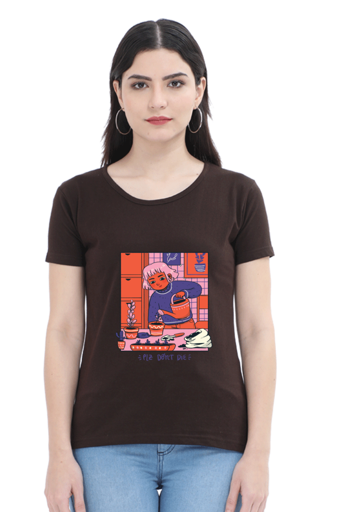 Girl Watering Plant T-Shirt