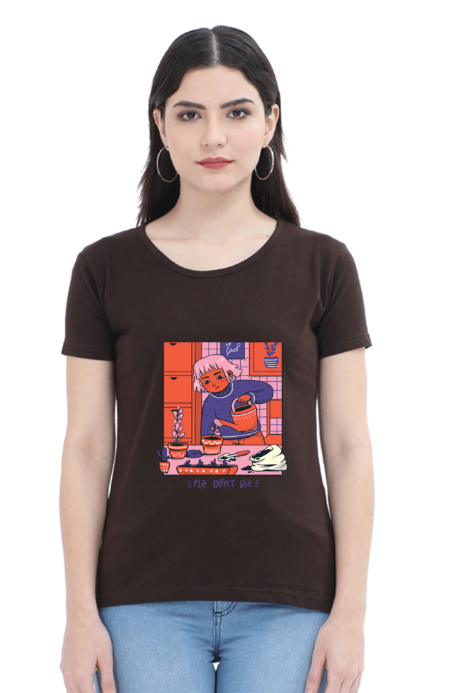 Girl Watering Plant T-Shirt