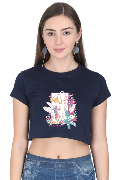 Small Fairy With Flowers Crop Top