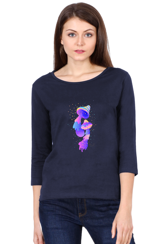 Psychedelics Mushroom Round Neck Full Sleeve