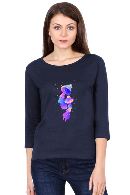 Psychedelics Mushroom Round Neck Full Sleeve