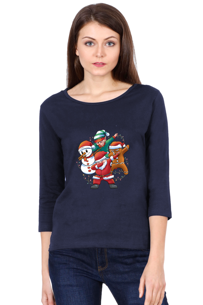Santa Friends Round Neck Full Sleeve