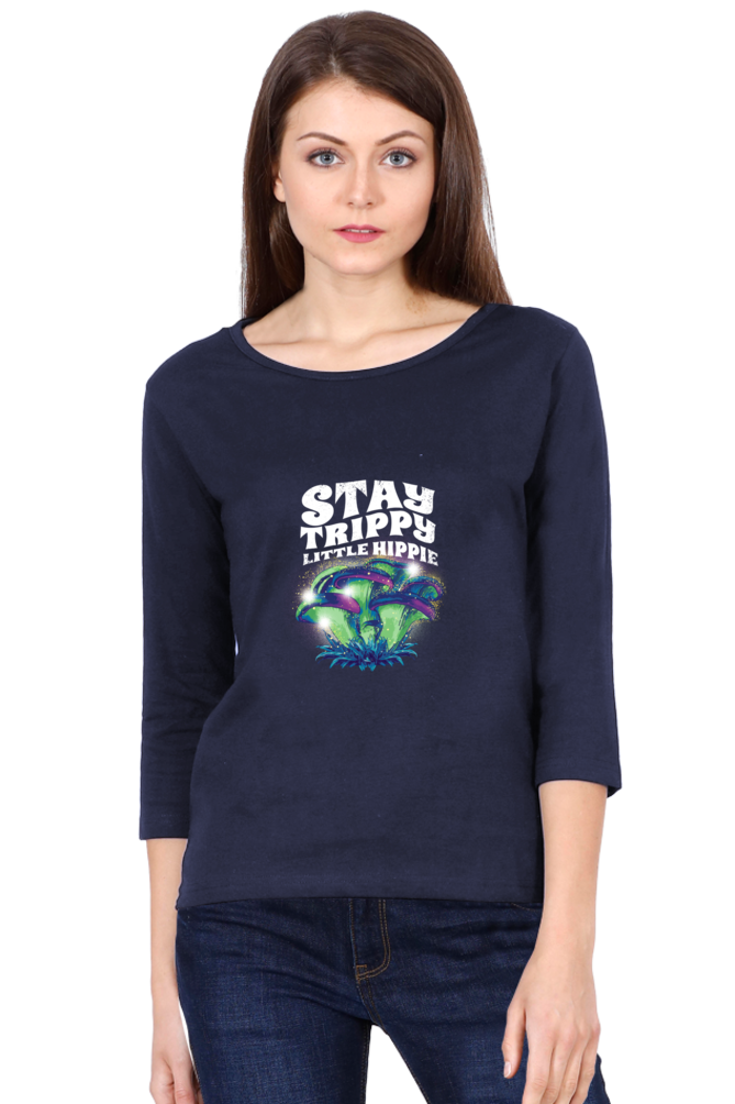 Magic Mushrooms Fantasy Round Neck Full Sleeve