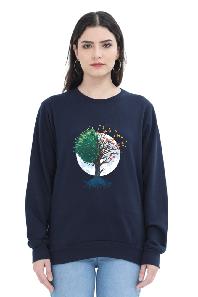 Tree Of Butterflies Autumn Sweatshirt