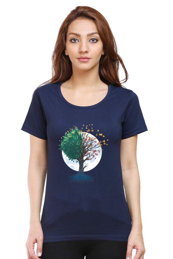 Tree Of Butterflies Autumn T-Shirt