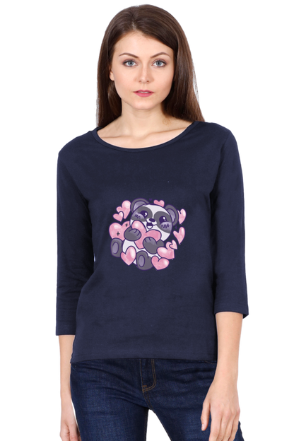 Panda Love Round Neck Full Sleeve