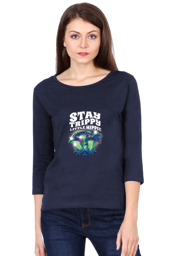 Magic Mushrooms Fantasy Round Neck Full Sleeve