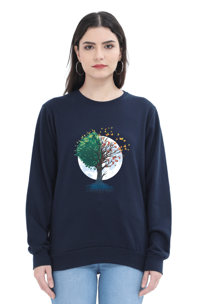 Tree Of Butterflies Autumn Sweatshirt