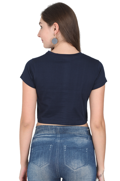 Cat Owl Coffee Books Crop Top