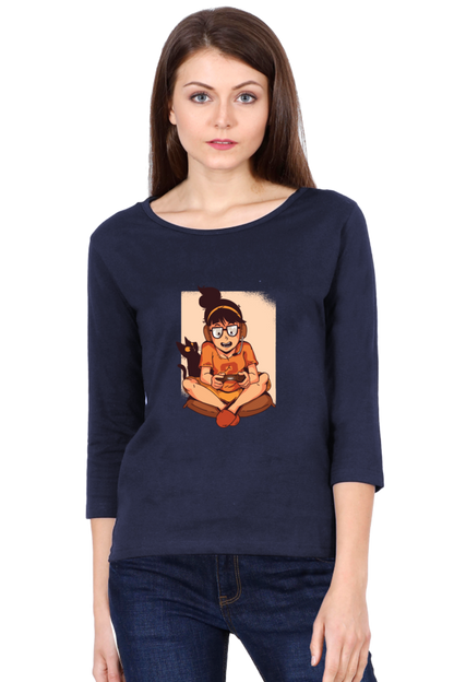 Gamer Girl Round Neck Full Sleeve