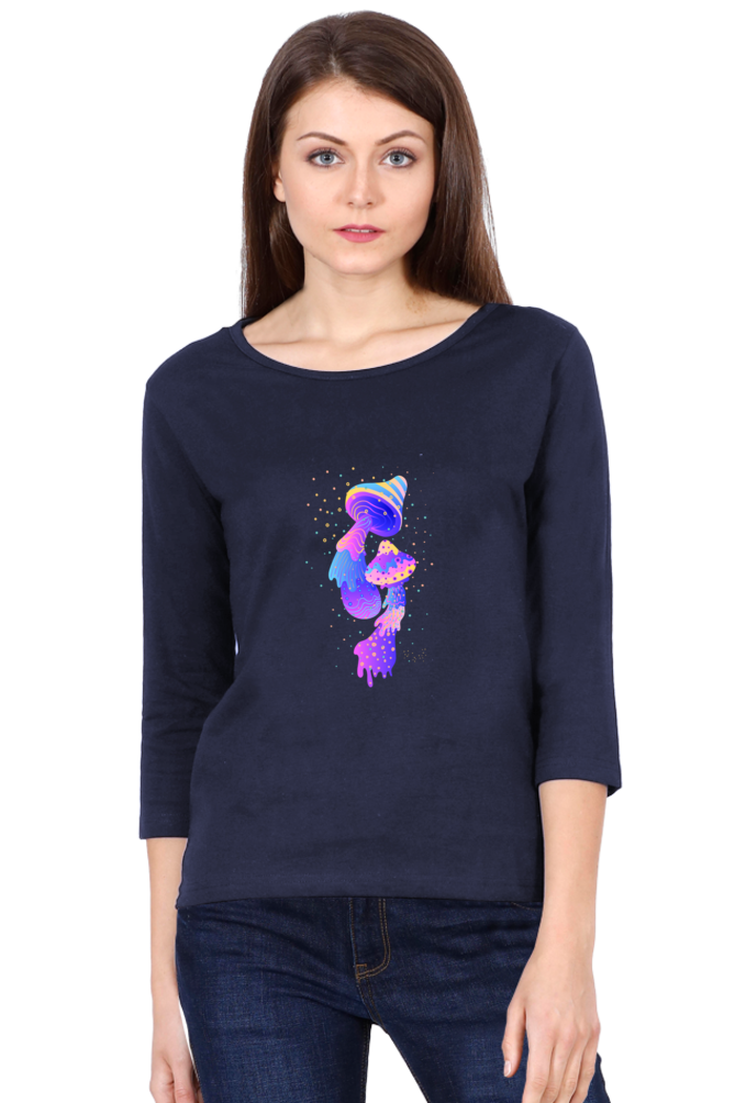 Psychedelics Mushroom Round Neck Full Sleeve