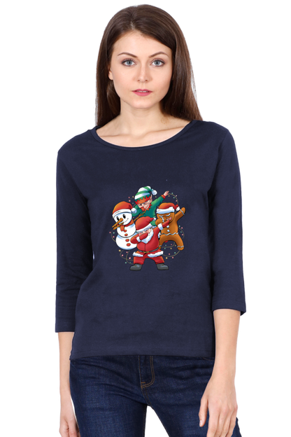 Santa Friends Round Neck Full Sleeve