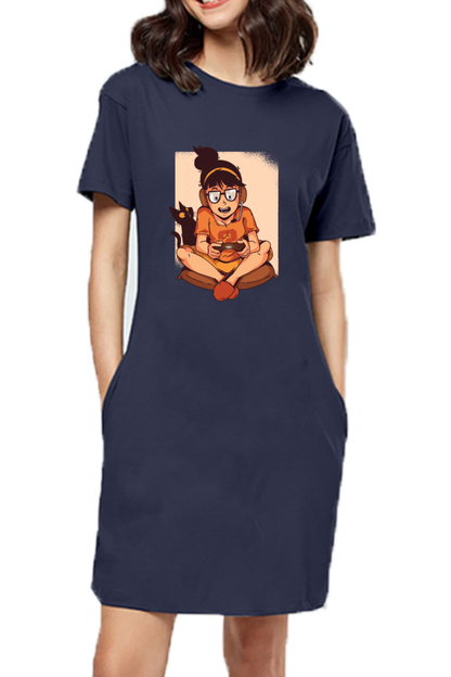 Gamer Girl T-Shirt Dress