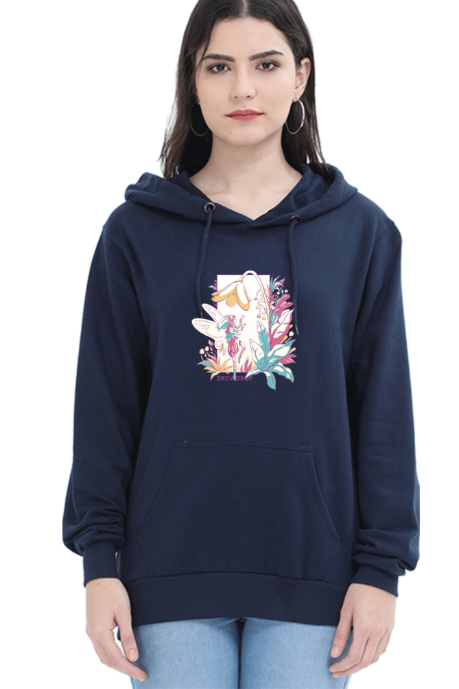 Small Fairy With Flowers Hooded Sweat Shirt