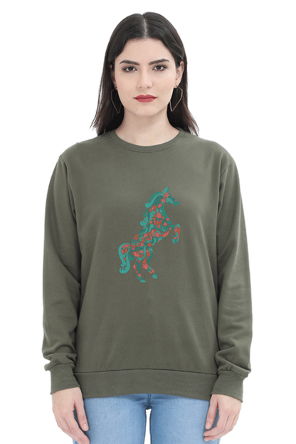 Floral Horse Sweatshirts