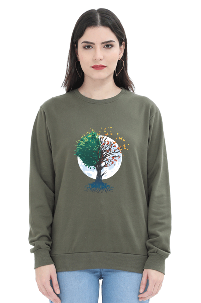 Tree Of Butterflies Autumn Sweatshirt