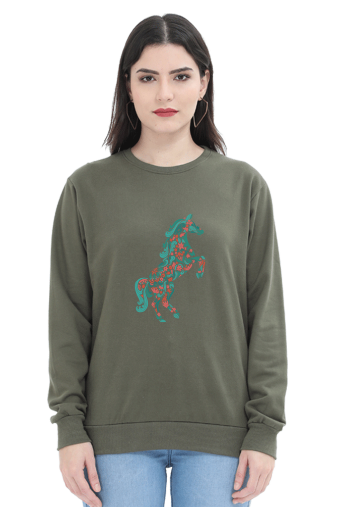 Floral Horse Sweatshirts