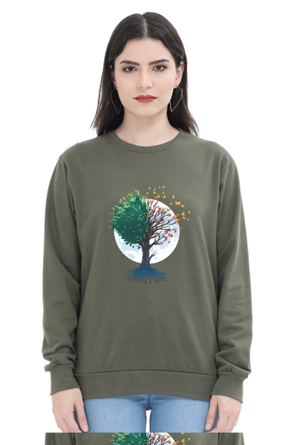Tree Of Butterflies Autumn Sweatshirt