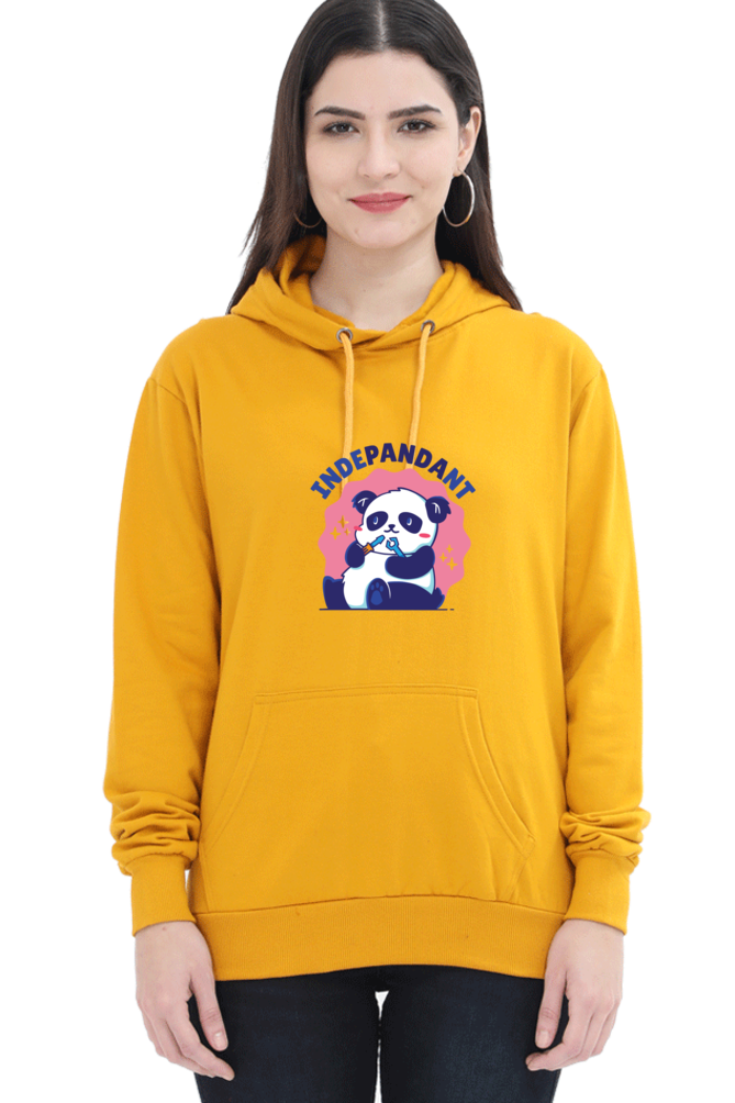 Indepandant Panda Hooded Sweat Shirt