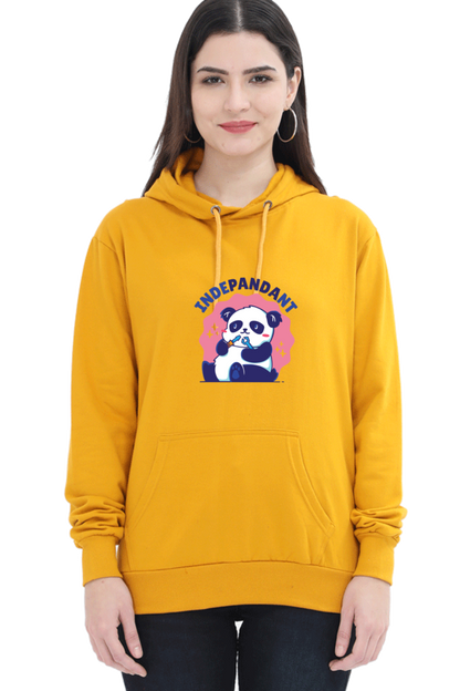 Indepandant Panda Hooded Sweat Shirt