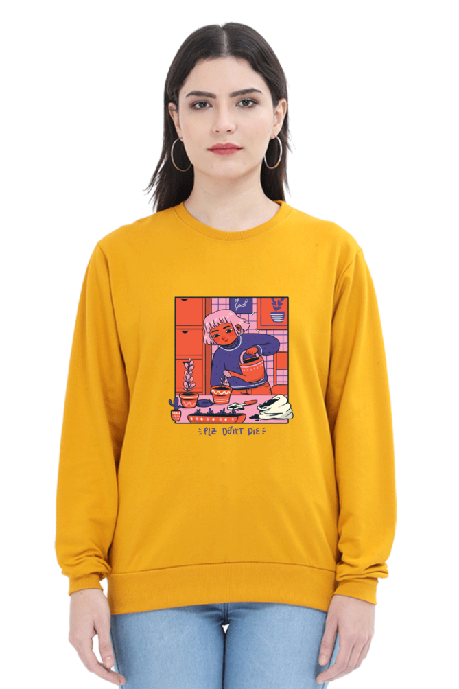 Girl Watering Plant Sweatshirt