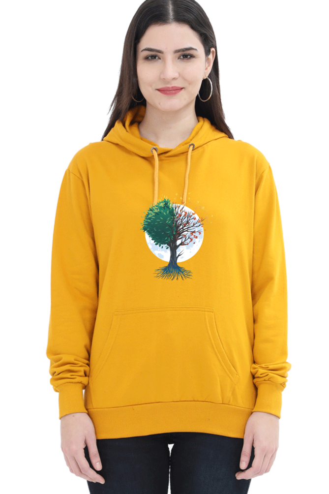 Tree Of Butterflies Autumn Hooded Sweat Shirt