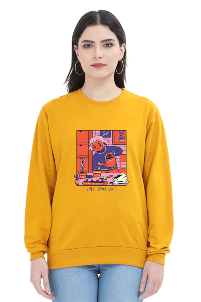 Girl Watering Plant Sweatshirt
