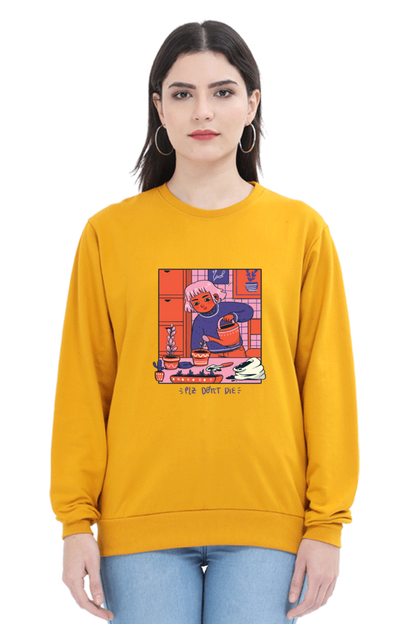 Girl Watering Plant Sweatshirt
