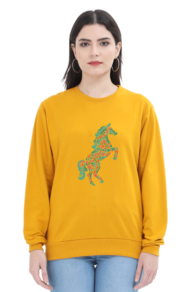 Floral Horse Sweatshirts