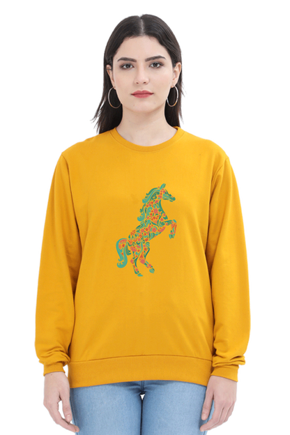 Floral Horse Sweatshirts