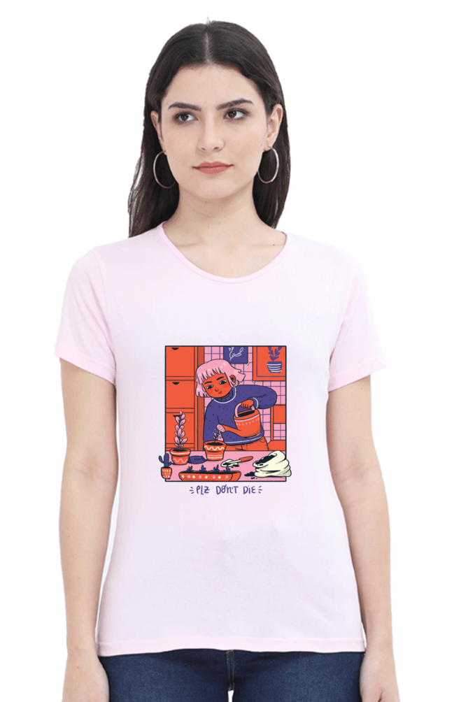 Girl Watering Plant T-Shirt