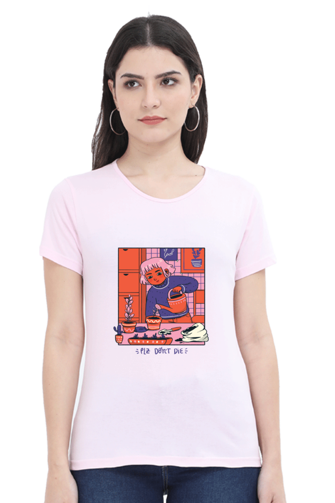 Girl Watering Plant T-Shirt