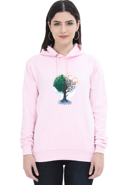 Tree Of Butterflies Autumn Hooded Sweat Shirt
